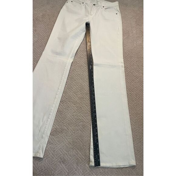 NWOT 7 For All Mankind Off-White Straight Leg Jeans - Picture 2 of 5